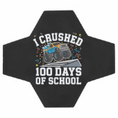 100 Dagen van School Monster Truck 100th Day Schoo Voetbal (Enkel)