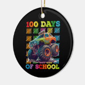 100 dagen van school monster vrachtwagen leraar st keramisch ornament (Links)