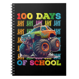 100 dagen van school monster vrachtwagen leraar st notitieboek