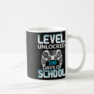 100 dagen van school ontgrendelde gamer nerdy team koffiemok