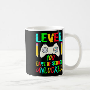 100 dagen van school ontgrendelde gamer videogames koffiemok