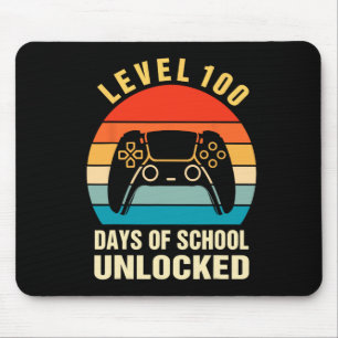 100 dagen van school ontgrendelde gamer videogames muismat
