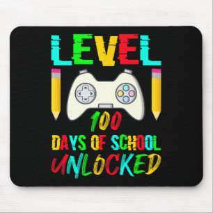 100 dagen van school ontgrendelde gamer videogames muismat