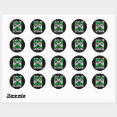 100 dagen van school ontgrendelde gamer videogames ronde sticker (Vel)