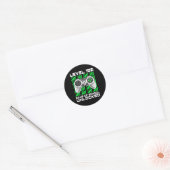 100 dagen van school ontgrendelde gamer videogames ronde sticker (Envelop)