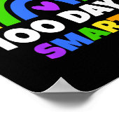 100 dagen van school regenboog Kinderen en docente Poster (Hoek)