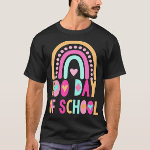 100 dagen van school regenboog t-shirt