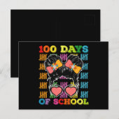 100 dagen van school rommelige Bun leraar Briefkaart (Voorkant / Achterkant)