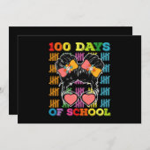 100 dagen van school rommelige Bun leraar Kaart (Voorkant / Achterkant)
