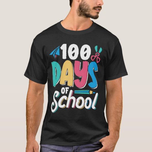 100 dagen van school Schattige CL Kinder leerling T-shirt (Voorkant)
