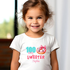 100 dagen van school Schattige lief donut meisje n Kinder Shirts