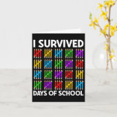 100 dagen van school Shirt Kinder 100e dag school  Kaart (Gele Bloem)