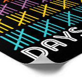 100 dagen van school Shirt Kinder 100e dag school  Poster (Hoek)