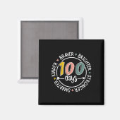 100 dagen van school slimmer kinder sterker bright magneet (Voorkant / Achterkant)