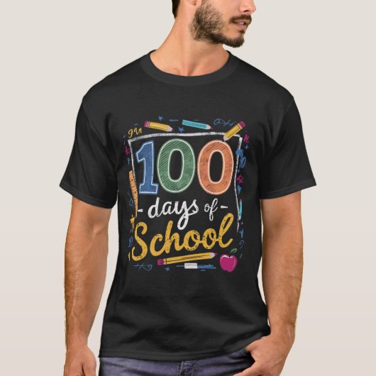 100 Dagen van School T-shirt Design (Voorkant)
