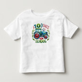 100 Dagen van School Tractor Celebration Kinder Shirts (Voorkant)