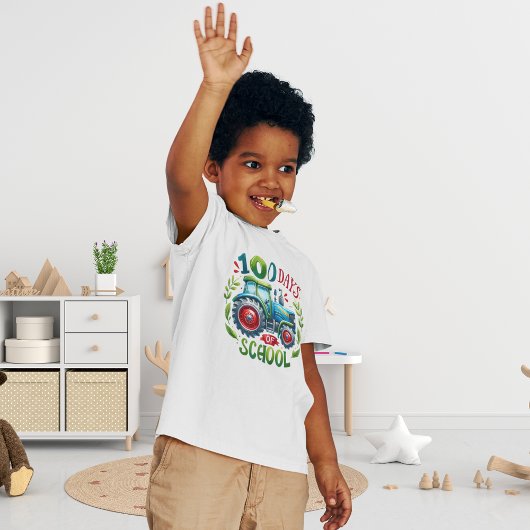 100 Dagen van School Tractor Celebration Kinder Shirts