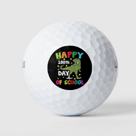 100 dagen van school Trex 100e dag van de school Golfballen (Voorkant)