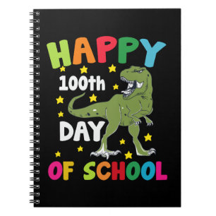 100 dagen van school Trex 100e dag van de school Notitieboek