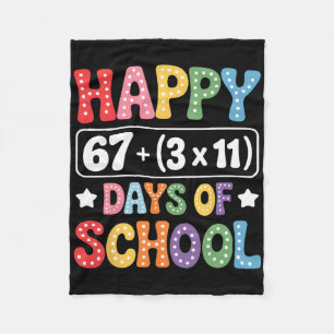 100 dagen van school wiskunde vergelijking groovy fleece deken