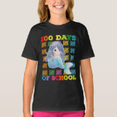 100 dagen van school zeemeermin leraar student t-shirt (Voorkant)