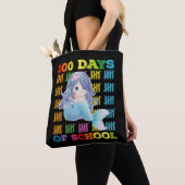 100 dagen van school zeemeermin leraar student tote bag (Dichtbij)