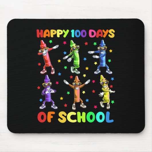 100 dagen van schoolkreeften dansend 100e dag Scho Muismat (Voorkant)