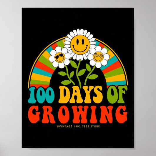 100 dagen van schoolleraar Kinder 100 dagen van de Poster (Voorkant)