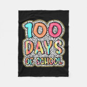100 dagen van schoolleraren Kinder 100ste dag van  Fleece Deken (Voorkant)