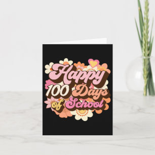 100 dagen van schoolleraren Kinder Groovy 100e dag Kaart