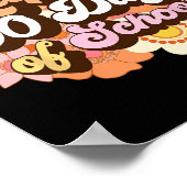 100 dagen van schoolleraren Kinder Groovy 100e dag Poster (Hoek)