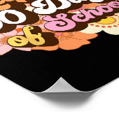 100 dagen van schoolleraren Kinder Groovy 100e dag Poster (Hoek)