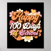 100 dagen van schoolleraren Kinder Groovy 100e dag Poster (Voorkant)