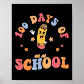 100 dagen van schoolleraren leerlingen 100e dag sc poster (Voorkant)