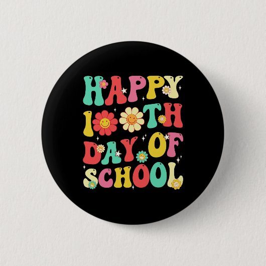 100 dagen van schoolleraren leerlingen 100e dag sc ronde button 5,7 cm (Voorkant)