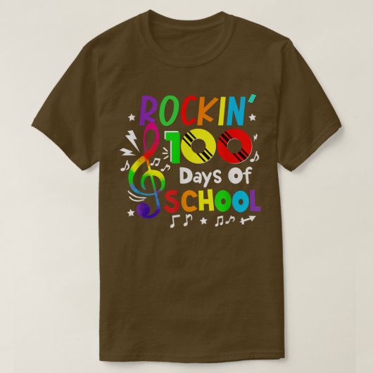 100 dagen van schoolmuziekNotitiedocenten & St. T-shirt (Design voorkant)