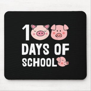 100 dagen van schoolvarken Cartoon leraar Schattig Muismat