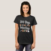 100 dagen van technologie 100ste dag van school vo t-shirt (Voorkant volledig)