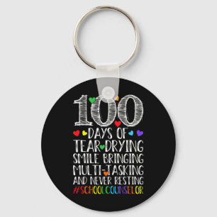 100 dagen van tranen huilende glimlach - schoolbeg sleutelhanger