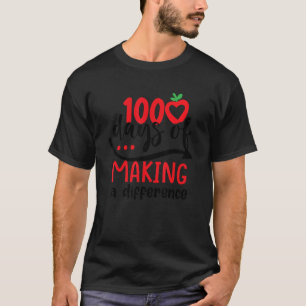 100 dagen van verschil maken 100ste dag van school t-shirt