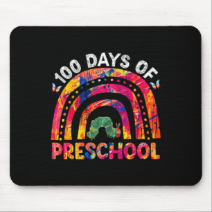 100 dagen van voorschoolse tie Dye Rainbow Worm le Muismat