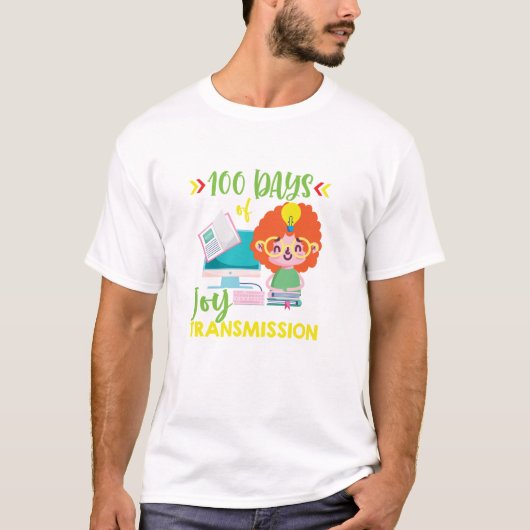100 dagen van vreugde Transmissie 100 dagen van sc T-shirt (Voorkant)