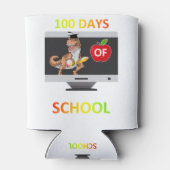 100 dagen virtuele schoolleerstudent Quaran Blikjeskoeler (Achterkant)