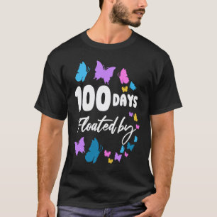 100 dagen Vlinder zweefde langs leraar St T-shirt