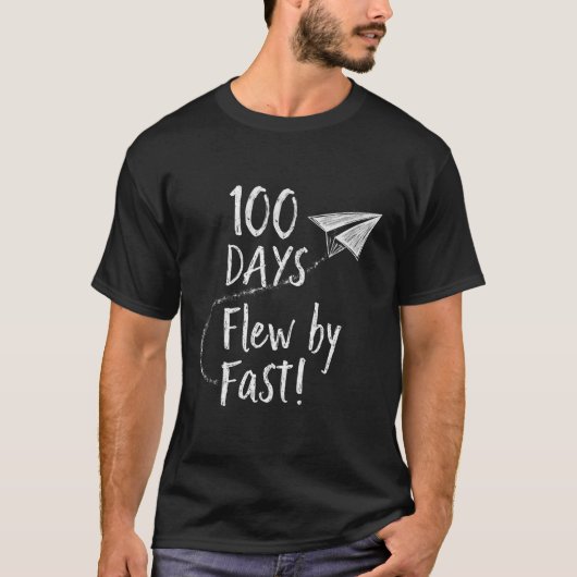100 dagen vlogen snel t-shirt (Voorkant)