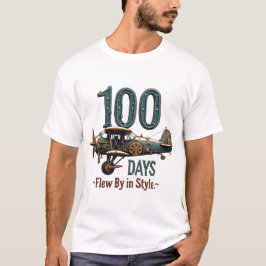 100 dagen vlogen voorbij in stijl t-shirt