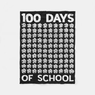 100 dagen voetbal voor school 100ste dag van schoo fleece deken