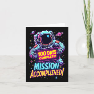 100 Dagen Voltooide Missie Voltooide Astronaut S Kaart