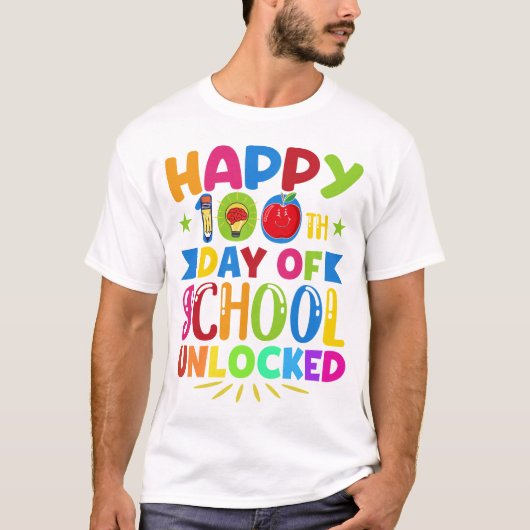 100 dagen voor het K - 100e schooldag T-shirt (Voorkant)