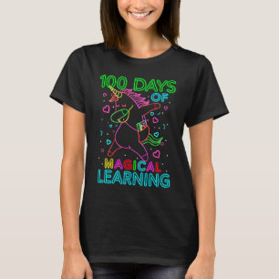 100 dagen voorschoolse Kinder Unicorn Prek Gir T-shirt